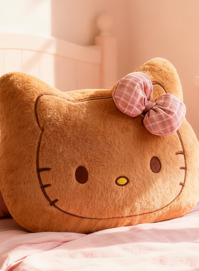 夏威夷黑皮kt抱枕毛绒玩具靠垫靠枕床头创意玩偶枕头女生日礼物