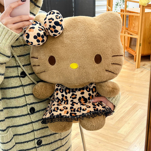 豹纹凯蒂猫毛绒公仔礼品