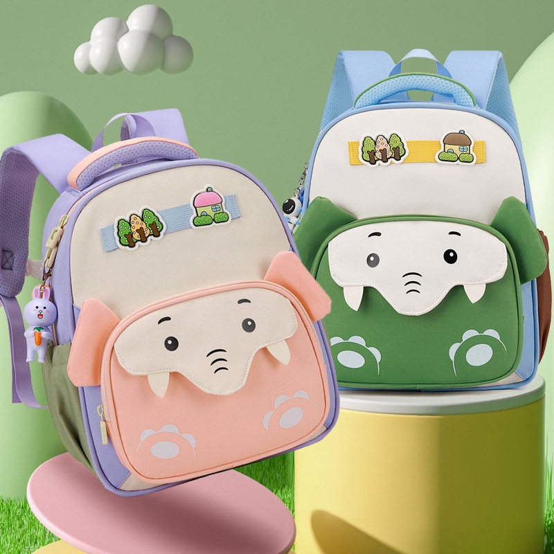 幼儿园小象卡通动物书包