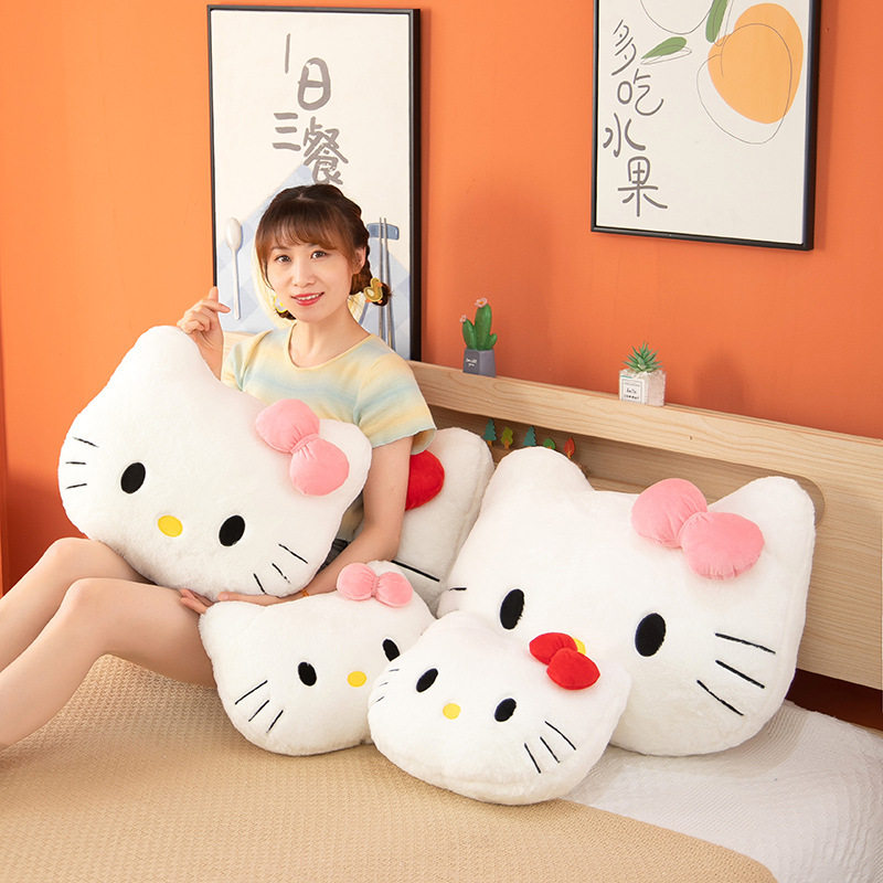 hellokitty抱枕可爱大头毛绒靠枕高颜值卡通毛绒午睡抱枕车载靠垫