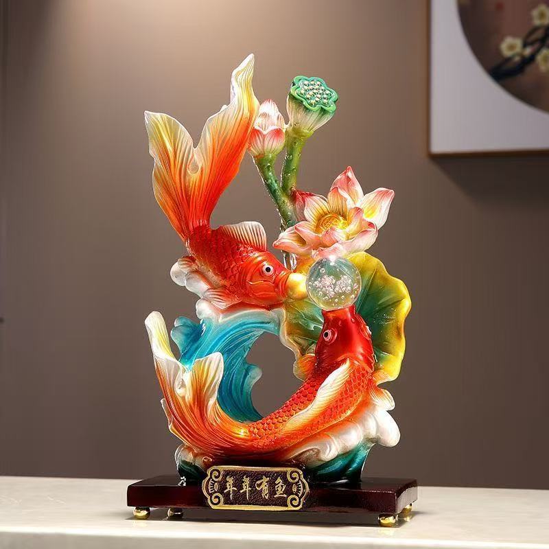 年年有余锦鲤招财摆件乔迁礼品