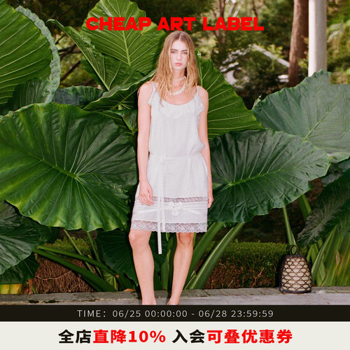 cheapartlabel小花吊带连衣裙
