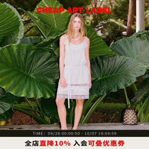 cheapartlabel小花吊带连衣裙