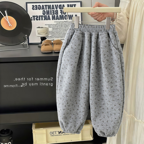 女童裤子秋季新款2025洋气