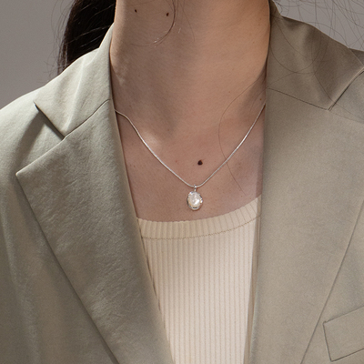 SOFTROOM温柔气质天然贝母项链