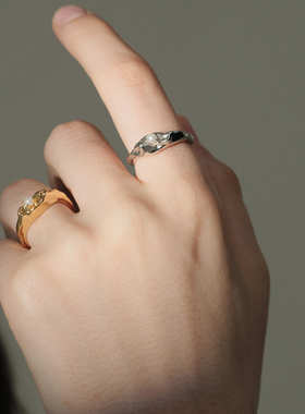 【新品】UNFOLDS浮舟珍珠戒指 天然珍珠百搭气质指环女 63OAKAVE