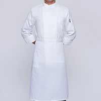 Белый лонгслив, цветной фартук