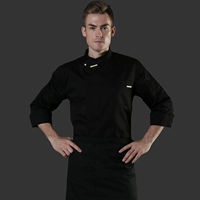 Черный лонгслив, французский стиль