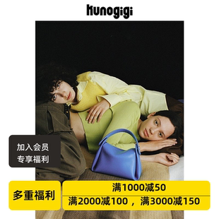 設(shè)計(jì)師品牌KUNOGIGI女士軟煙盒小號(hào)通勤百搭手提包時(shí)尚 斜挎包