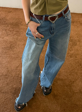 ASCRIPTION25春夏百搭休闲直筒牛仔裤