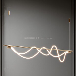 后现代简约餐厅吊灯具定制创意个性网红展厅前台吧台岛台设计师款