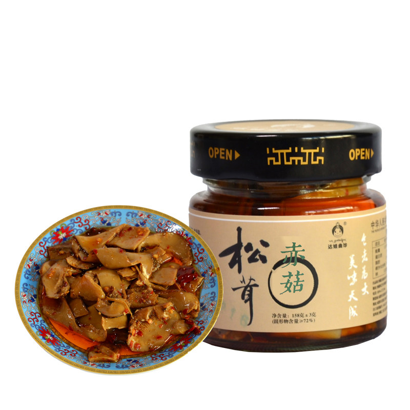 达娃曲珍西藏林芝特产赤菇松茸酱下饭酱赤菇松茸松茸脆笋松茸烧椒