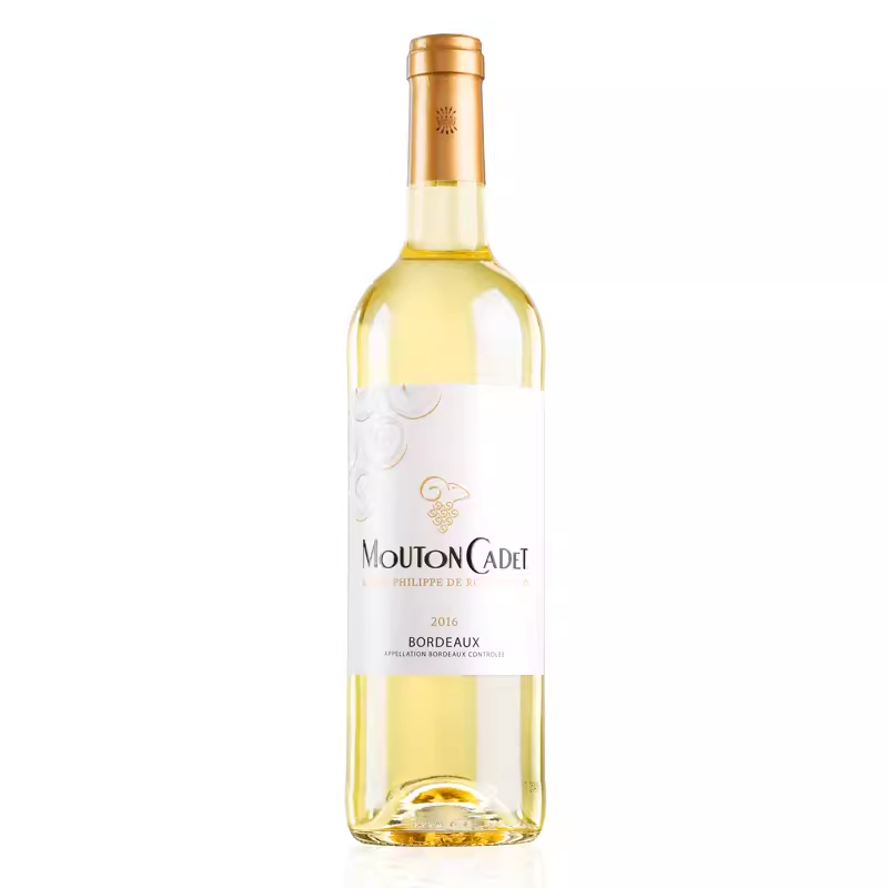 木桐嘉棣酒庄红酒法国进口波尔多AOC干白葡萄酒750ml*1支年份随机