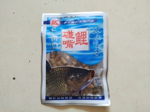 老K鱼饵碰嘴鲤颗粒鱼饵腥香型皮筋饵经典颗粒即开即用饵正品