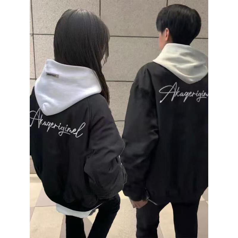 美式复古棒球服字母男夹克早秋国潮流飞行员薄款小个子情侣装外套