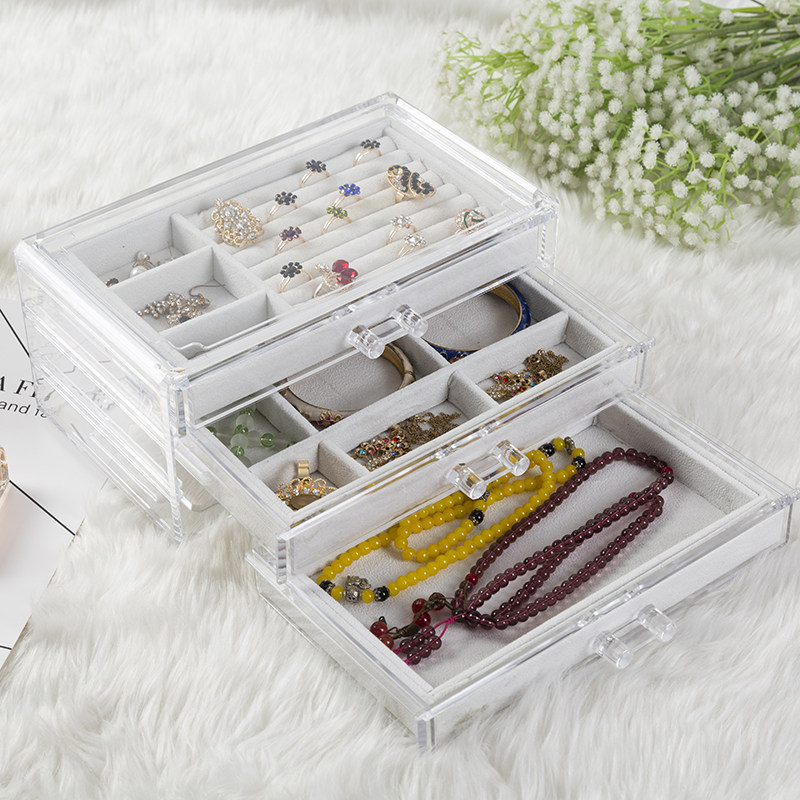 exquisite gift transparent Plastic desktop Jewelry box watch storage box Earrings Ear Studs Card issuance Ear clip Jewelryin the Storage consolidation , Home Storage appliances , Storage Box , Jewelry Box  category - from Buy2taobao.com to provide professional Taobao agent buy service
