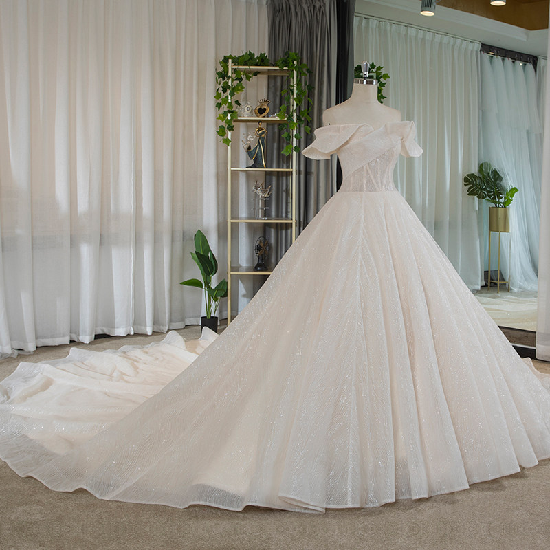 梦缘天承法式复古婚纱2019新款香槟色水波纹婚纱奢华长拖尾结婚女|ruв категории Женская одежда, Cвадебные платья, свадебное платье - от Buy2taobao.com для оказания профессиональной услуги покупки агента Taobao