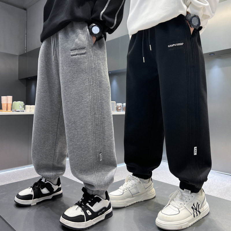 男童春秋款宽松中大童休闲裤