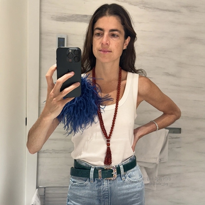 lesundial代购红玉髓珠长项链