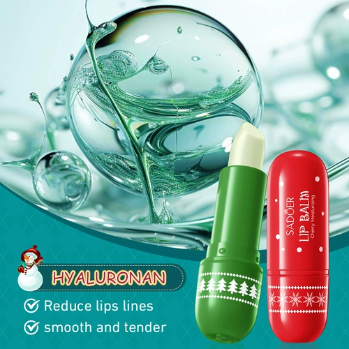 Помада для губ Рождественская коробка Подарочный набор из 5 предметов Рождественская помада для ухода за губами