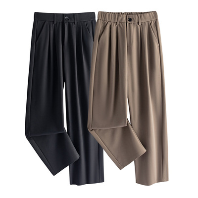 Korean Version Of High-grade Drapey Trousers For Men 2024 Yo