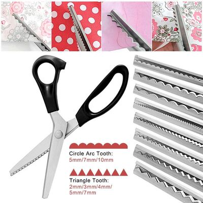 Tailor scissors Pinking Shears Zig Zag Sewing Cut Serrated L