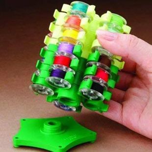 Sewing Bobbins Tower Storage Clips Stand for 30 Thread Spool