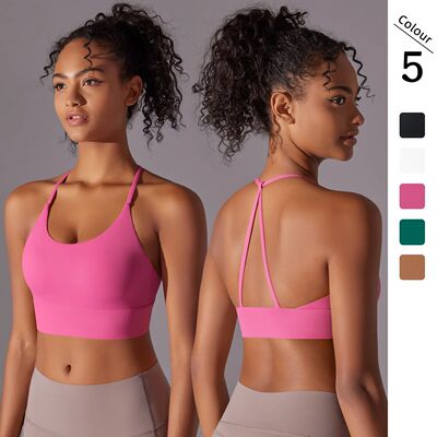 Sport Bra Soft Backless Sexy Women Fitness Bra Tights Yoga V
