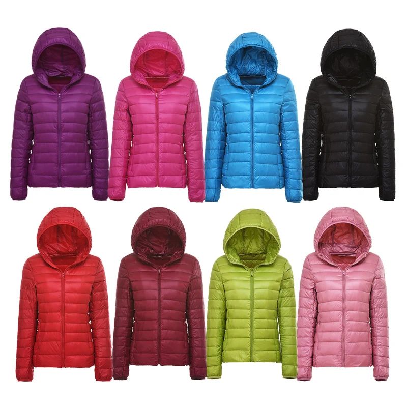 90% Ultra-light Thin Down Jacket Women Autumn Winter Plus Si