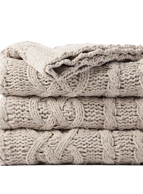 Battilo Chenille Blanket Plaid Throw Blanket for Sofa Knitte