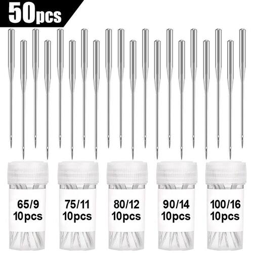 50Pcs Sewing Machine Needle Sharpness Universal Rule Points