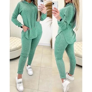 Slit Women Spring Fashion 2024 Set Outfit Long Hem Piece