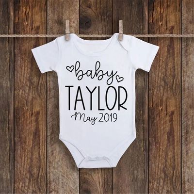 Personalised Baby Onesie Pregnancy Announcement Onesie Unise