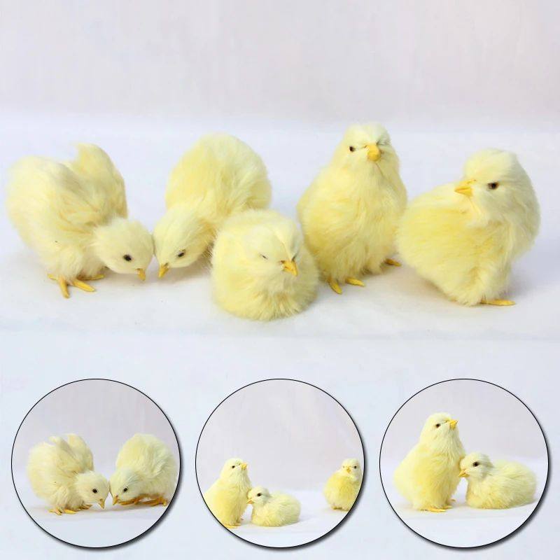 Realistic Chick Decoration Cute Easter Chick Figurine Simula