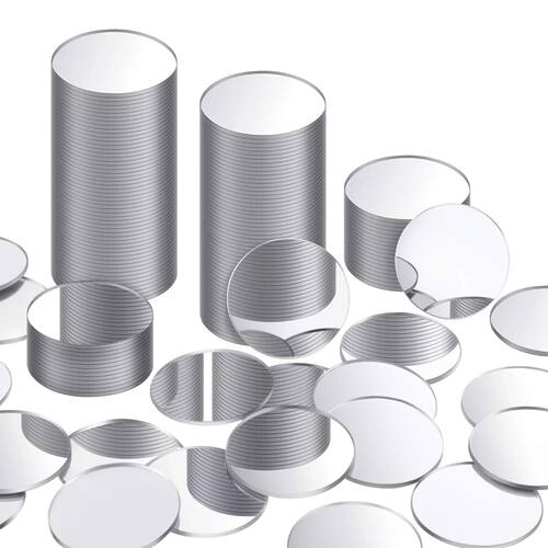 100pcs/lot 2cm Acrylic Mirror Wall Sticker Round Heart 3D Wa