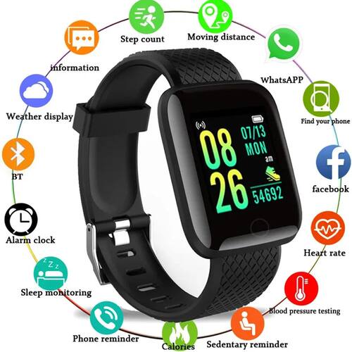 D13 Plus Smart Bracelet Sports Bracelet 116 PLUS Screen Brac