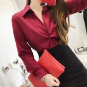 and sleeved Spring Women Autumn Long Temperament Blouse Desi