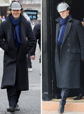 rendy Retro Plaid Windbreaker Men's Extra Long Size Casual R