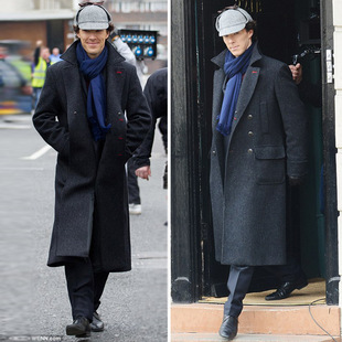 Extra Plaid Casual Size Long Men Windbreaker Retro rendy