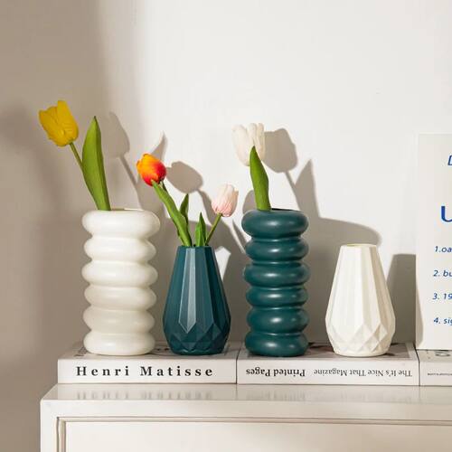 Plastic Flower Vase Nordic Vases for Flowers Creative Spiral