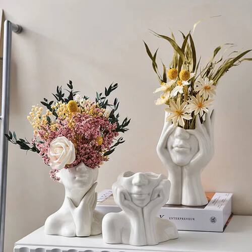 Human Body Ceramic Vase Human Body Modeling Art Vase Nordic