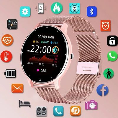 LIGE 2024 Smart watch Ladies Full touch Screen Sports Fitnes