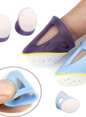 Silicone Thimbles Anti-stick Finger ver Household Sewing Fin