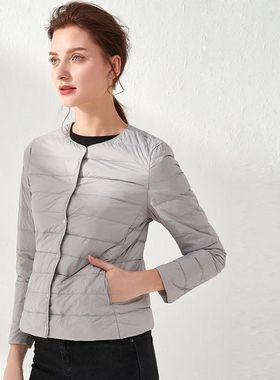 Woman Ultra Light 90% Down Jacket Portable Parka Matte Fabri