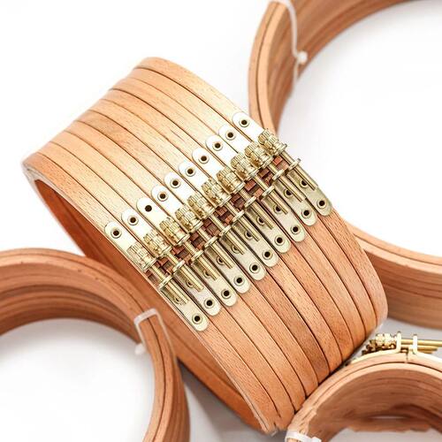 3-12 inch Wooden Embroidery Frame Oval Embroidery Hoop Ring