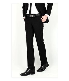 Men's Slim Fit British Korean Style Business Formal Pants No