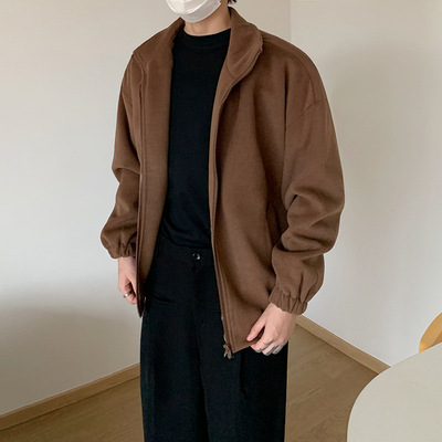Maillard Retro Style Short Jacket Thickened Men's Stand Coll