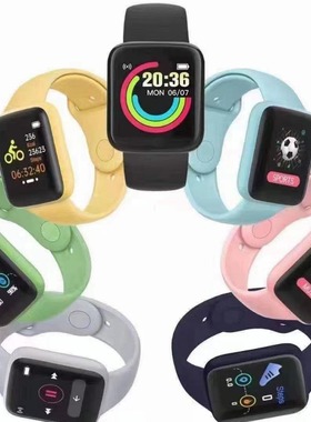 Y68/d20s Macaron Smart Bracelet Heart Rate Monitoring Inform