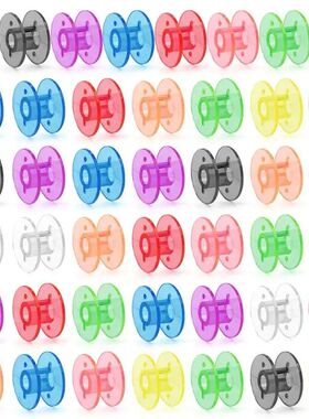 10/50Pcs Transparent multi color Sewing Machine Spools Home