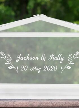 Wedding Cards and Gifts Box Vinyl Sticker Personalized Names